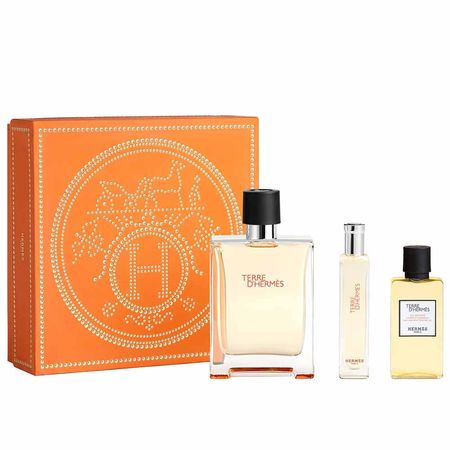 Coffret-Hermes-Terre-D'hermes-Kit----Perfume-Masculino-EDT+--Travel-Size-+-Sabonete-Líquido-Kit--1